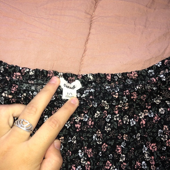 Floral Garage tube top - Picture 3 of 3